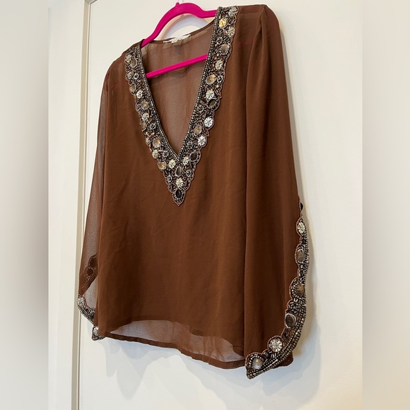 Solitaire sheer Blouse size M - Picture 4 of 6